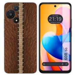 Funda Silicona para TCL 60R 5G diseño Cuero 01 Dibujos