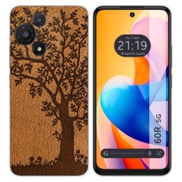 Funda Silicona para TCL 60R 5G diseño Cuero 03 Dibujos