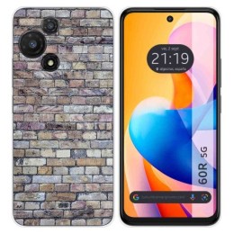Funda Silicona para TCL 60R 5G diseño Ladrillo 02 Dibujos