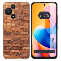 Funda Silicona para TCL 60R 5G diseño Ladrillo 04 Dibujos