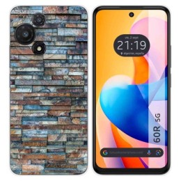 Funda Silicona para TCL 60R 5G diseño Ladrillo 05 Dibujos