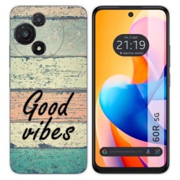 Funda Silicona para TCL 60R 5G diseño Madera 01 Dibujos