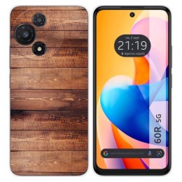 Funda Silicona para TCL 60R 5G diseño Madera 02 Dibujos