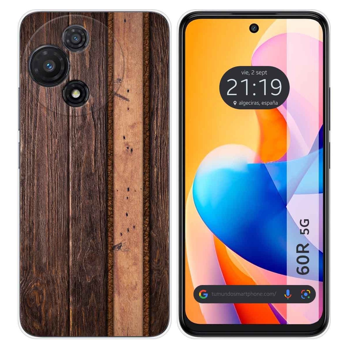 Funda Silicona para TCL 60R 5G diseño Madera 05 Dibujos