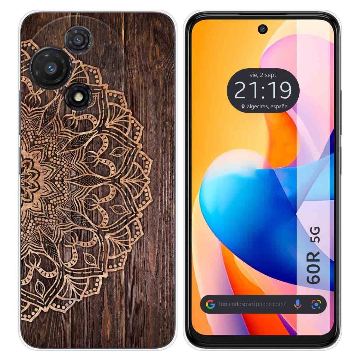 Funda Silicona para TCL 60R 5G diseño Madera 06 Dibujos