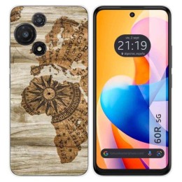 Funda Silicona para TCL 60R 5G diseño Madera 07 Dibujos