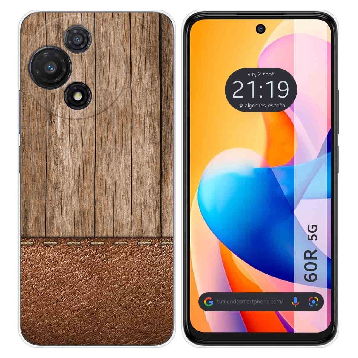 Funda Silicona para TCL 60R 5G diseño Madera 09 Dibujos