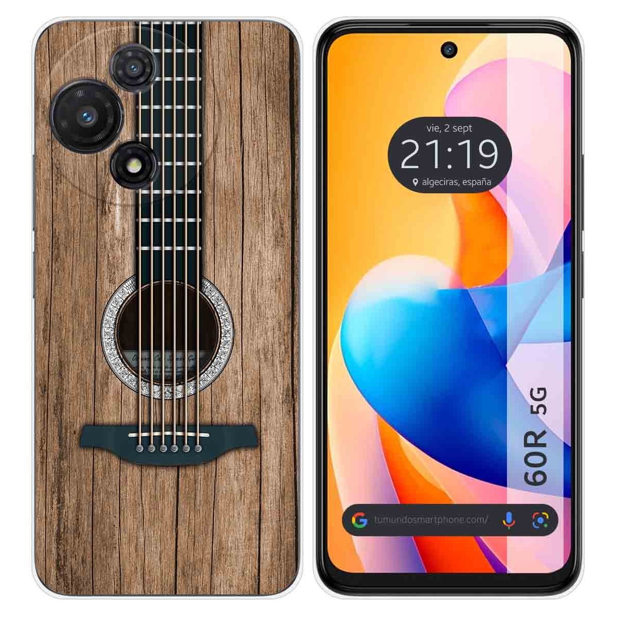 Funda Silicona para TCL 60R 5G diseño Madera 11 Dibujos