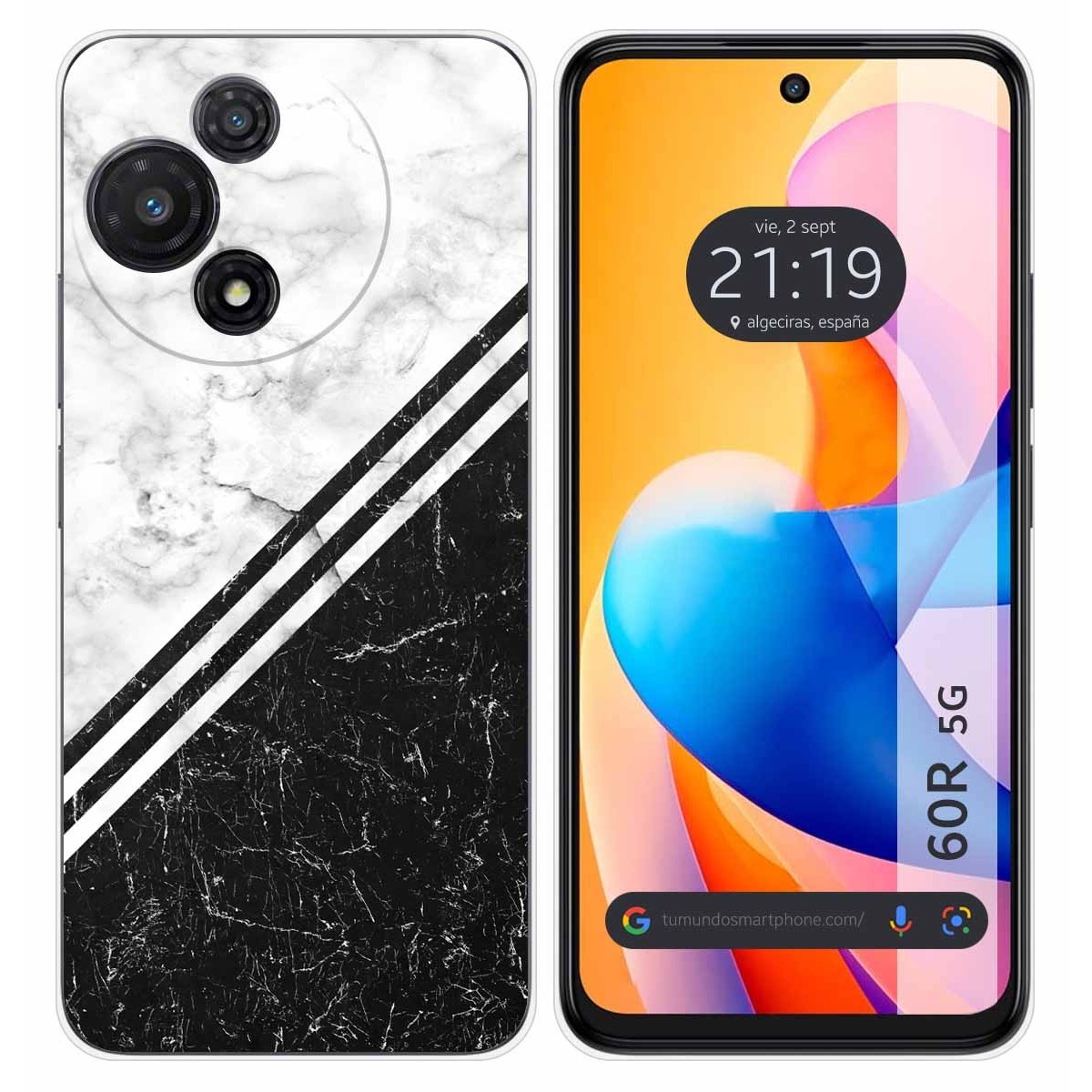 Funda Silicona para TCL 60R 5G diseño Mármol 01 Dibujos