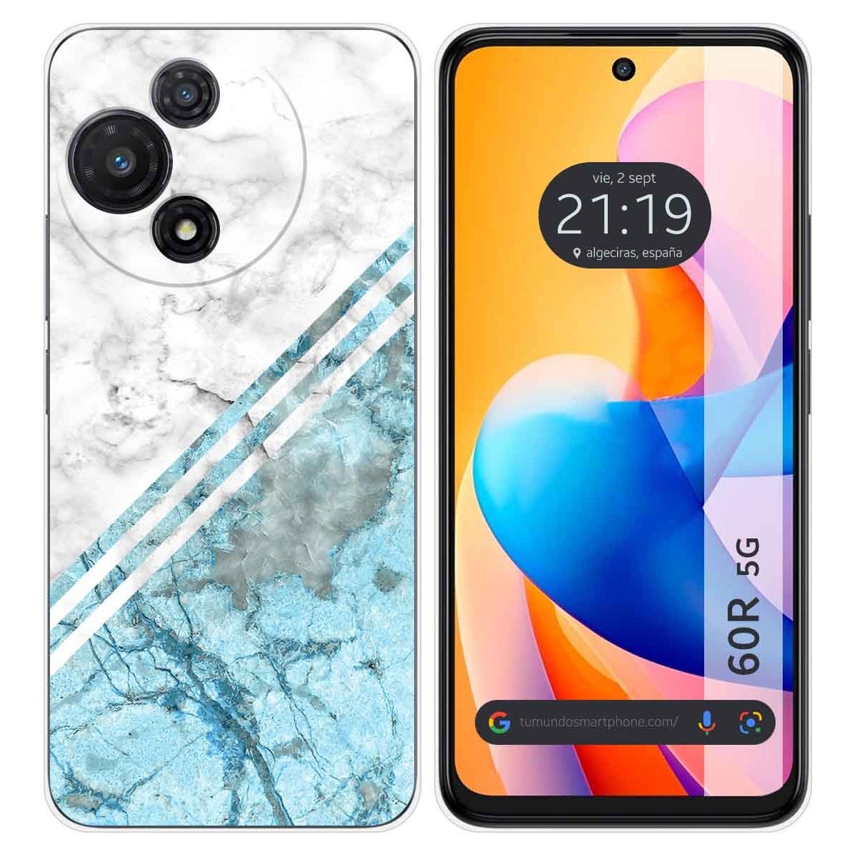 Funda Silicona para TCL 60R 5G diseño Mármol 02 Dibujos