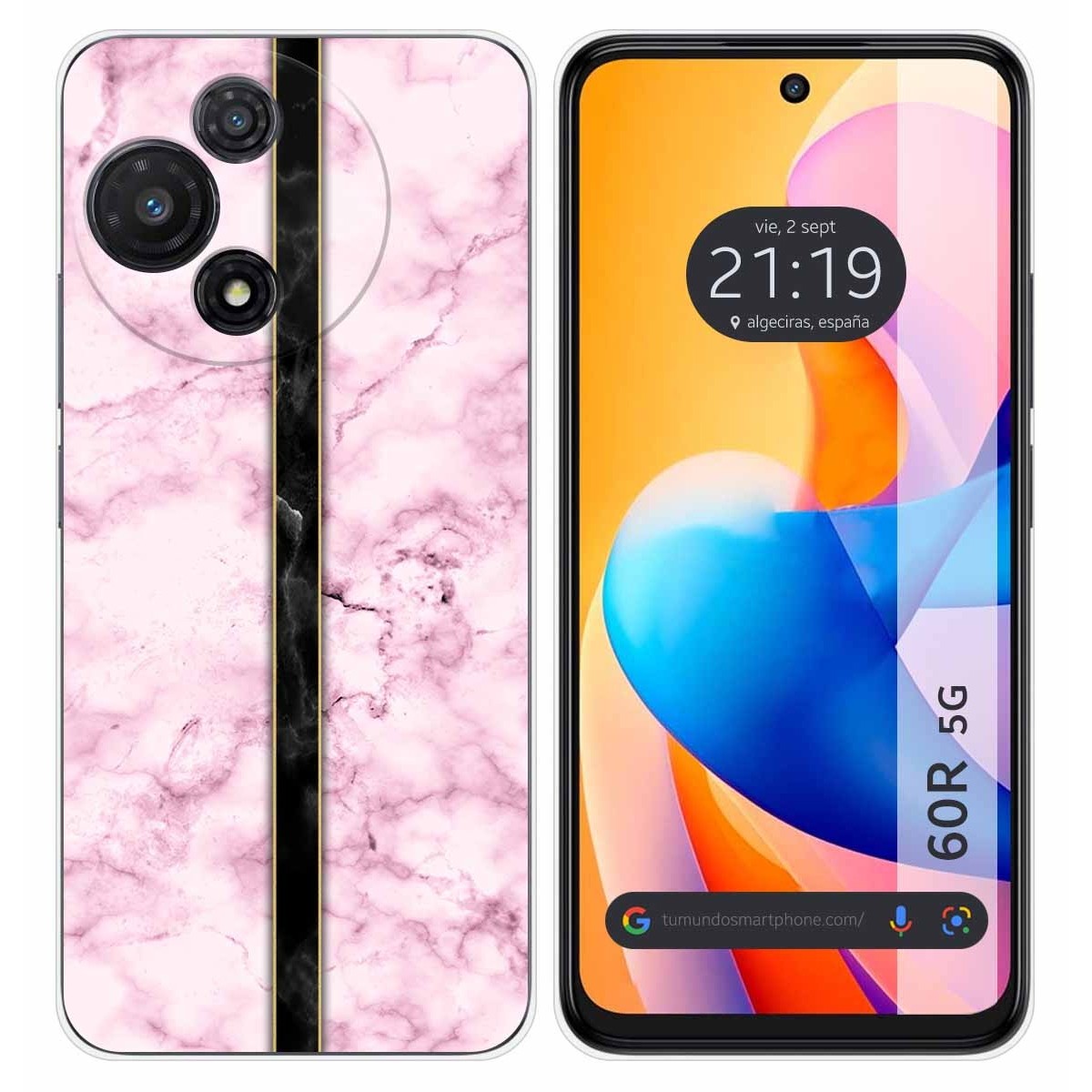 Funda Silicona para TCL 60R 5G diseño Mármol 04 Dibujos