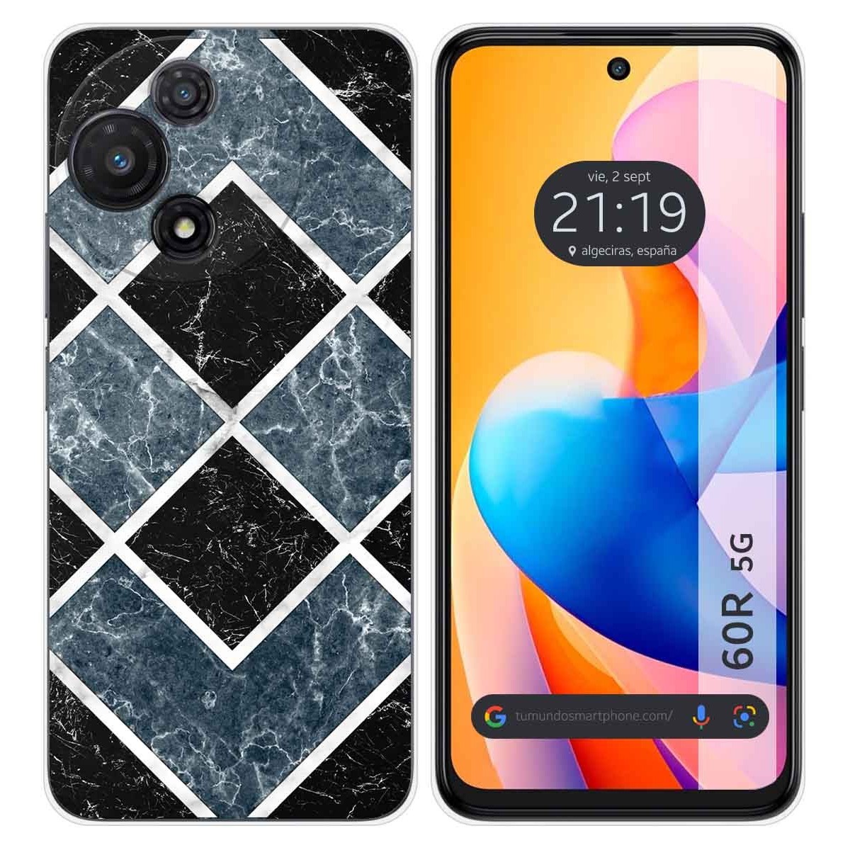 Funda Silicona para TCL 60R 5G diseño Mármol 06 Dibujos