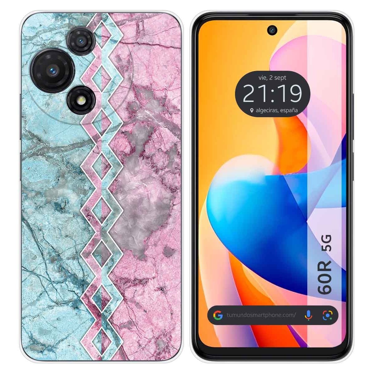 Funda Silicona para TCL 60R 5G diseño Mármol 08 Dibujos