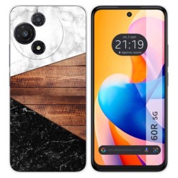 Funda Silicona para TCL 60R 5G diseño Mármol 11 Dibujos