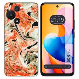 Funda Silicona para TCL 60R 5G diseño Mármol 12 Dibujos