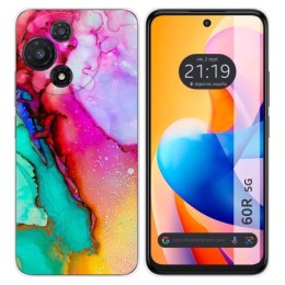 Funda Silicona para TCL 60R 5G diseño Mármol 15 Dibujos