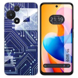 Funda Silicona para TCL 60R 5G diseño Circuito Dibujos