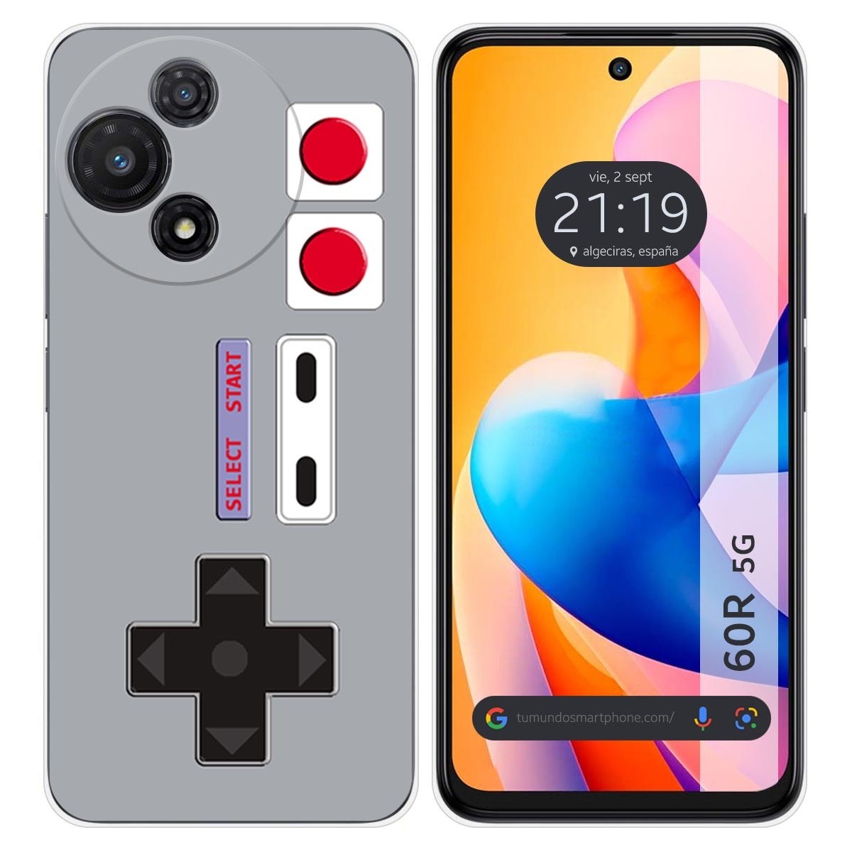 Funda Silicona para TCL 60R 5G diseño Consola Dibujos