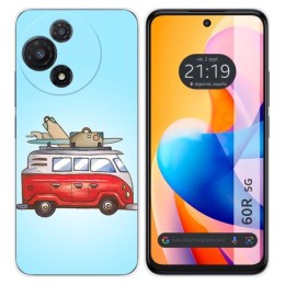 Funda Silicona para TCL 60R 5G diseño Furgoneta Dibujos