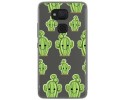Funda Gel Transparente para Bq Aquaris V Plus / Vs Plus Diseño Cactus Dibujos