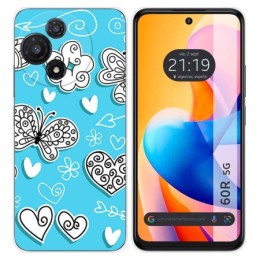 Funda Silicona para TCL 60R 5G diseño Mariposas Dibujos