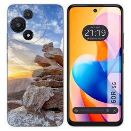 Funda Silicona para TCL 60R 5G diseño Sunset Dibujos