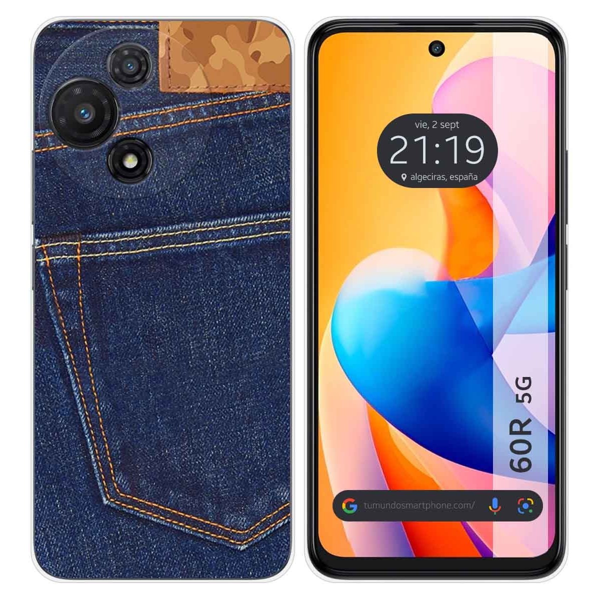 Funda Silicona para TCL 60R 5G diseño Vaquero Dibujos