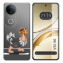 Funda Silicona Transparente para Vivo V50 5G diseño Avestruz Dibujos