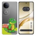 Funda Silicona Transparente para Vivo V50 5G diseño Coco Dibujos