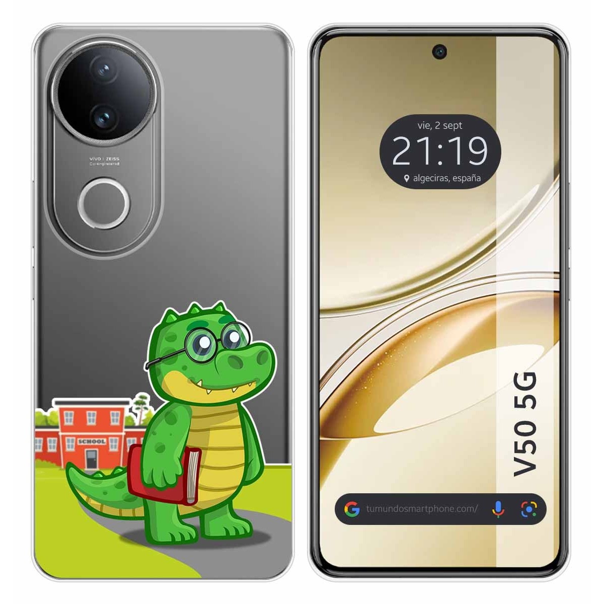 Funda Silicona Transparente para Vivo V50 5G diseño Coco Dibujos