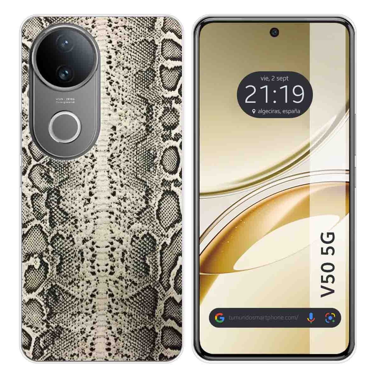 Funda Silicona para Vivo V50 5G diseño Animal 01 Dibujos