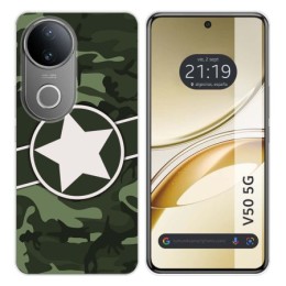 Funda Silicona para Vivo V50 5G diseño Camuflaje 01 Dibujos