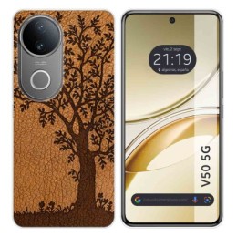 Funda Silicona para Vivo V50 5G diseño Cuero 03 Dibujos