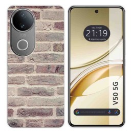 Funda Silicona para Vivo V50 5G diseño Ladrillo 01 Dibujos