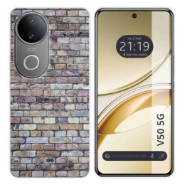Funda Silicona para Vivo V50 5G diseño Ladrillo 02 Dibujos