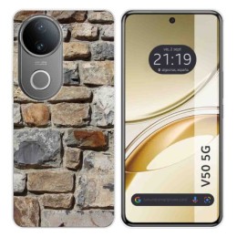 Funda Silicona para Vivo V50 5G diseño Ladrillo 03 Dibujos