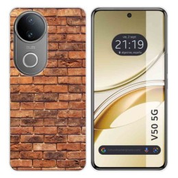 Funda Silicona para Vivo V50 5G diseño Ladrillo 04 Dibujos