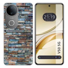 Funda Silicona para Vivo V50 5G diseño Ladrillo 05 Dibujos