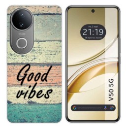 Funda Silicona para Vivo V50 5G diseño Madera 01 Dibujos