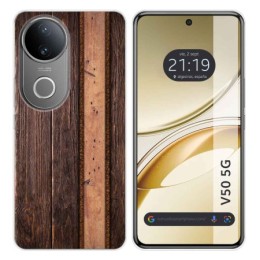 Funda Silicona para Vivo V50 5G diseño Madera 05 Dibujos