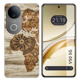 Funda Silicona para Vivo V50 5G diseño Madera 07 Dibujos
