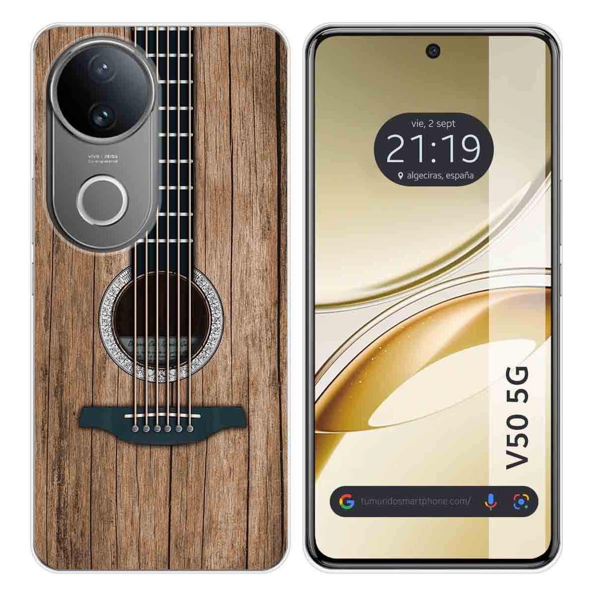 Funda Silicona para Vivo V50 5G diseño Madera 11 Dibujos