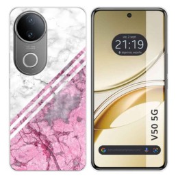 Funda Silicona para Vivo V50 5G diseño Mármol 03 Dibujos
