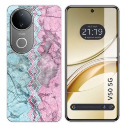 Funda Silicona para Vivo V50 5G diseño Mármol 08 Dibujos