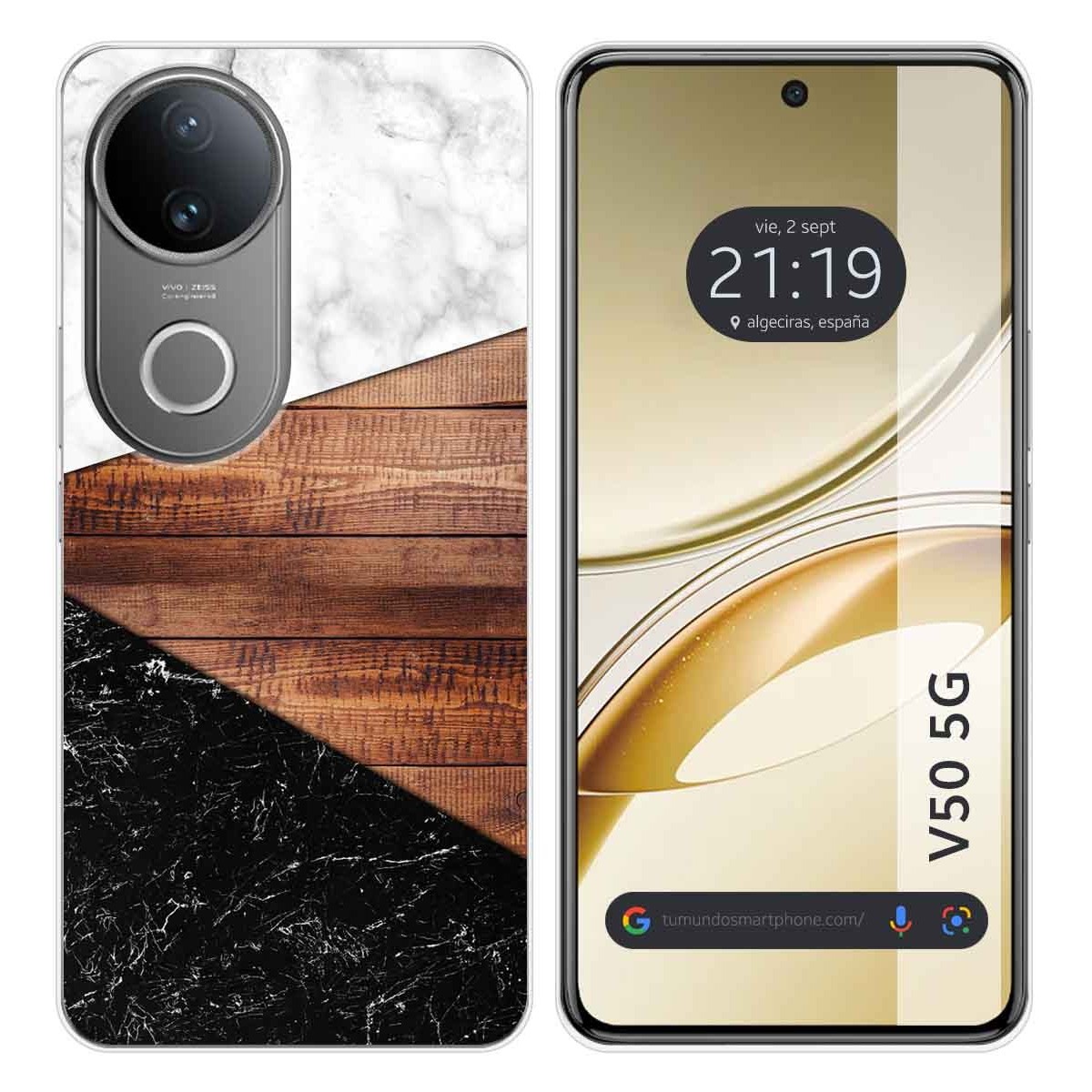 Funda Silicona para Vivo V50 5G diseño Mármol 11 Dibujos