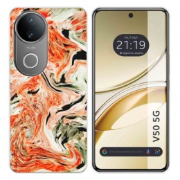 Funda Silicona para Vivo V50 5G diseño Mármol 12 Dibujos