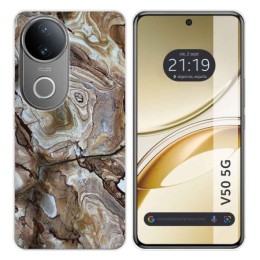 Funda Silicona para Vivo V50 5G diseño Mármol 14 Dibujos