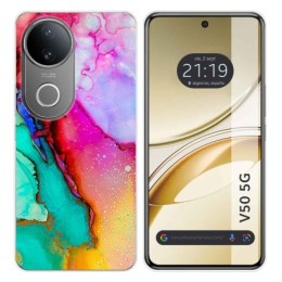 Funda Silicona para Vivo V50 5G diseño Mármol 15 Dibujos