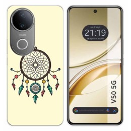 Funda Silicona para Vivo V50 5G diseño Atrapasueños Dibujos