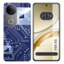Funda Silicona para Vivo V50 5G diseño Circuito Dibujos